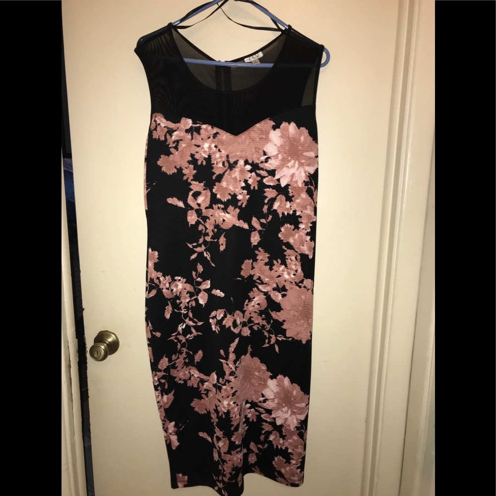 Black strapless dress